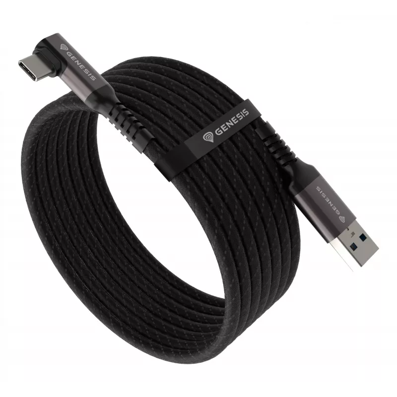 Kabel USB GENESIS NVC-2220 USB 3.2 Gen 1 (3.1 Gen 1) 3 m USB A USB C, czarny, szary