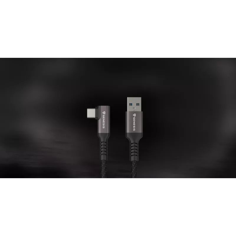 Kabel USB GENESIS NVC-2220 USB 3.2 Gen 1 (3.1 Gen 1) 3 m USB A USB C, czarny, szary
