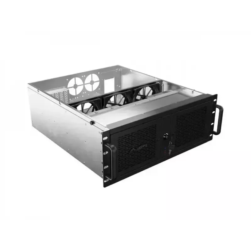 Obudowa rack Lanberg SC01-5204-12B 4U Czarna 5 Wentylatorów
