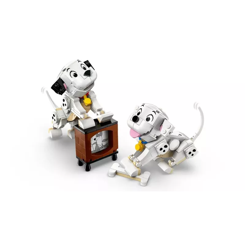 Zestaw konstrukcyjny LEGO Disney Classic Puppies Lucky i Penny 43271, 268 elementów, wysokość 90 mm, wiek 6+