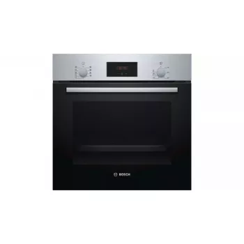 Piekarnik elektryczny do zabudowy Bosch Serie 2 HBF114ES0 — 66 L, stal nierdzewna, sterowanie dotykowe + pokrętła, 7 programów, grill, termoobieg, 50–275 °C