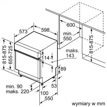 Zmywarka do zabudowy Bosch SMI2ITS09E — pełnowymiarowa 60 cm, 13 kompletów, 44–46 dB, klasa energetyczna E