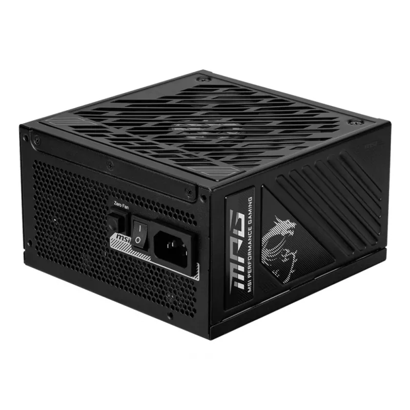 MSI MPG A1250GS PCIE5 zasilacz 1250 W 20+4 pin ATX ATX Czarny