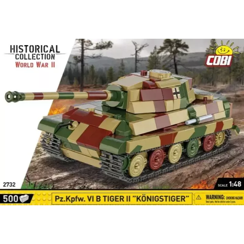 Plastikowy zestaw modelarski Cobi Pz.Kpfw. VI B Tiger II Königstiger w skali 1:35 (COBI-2732)