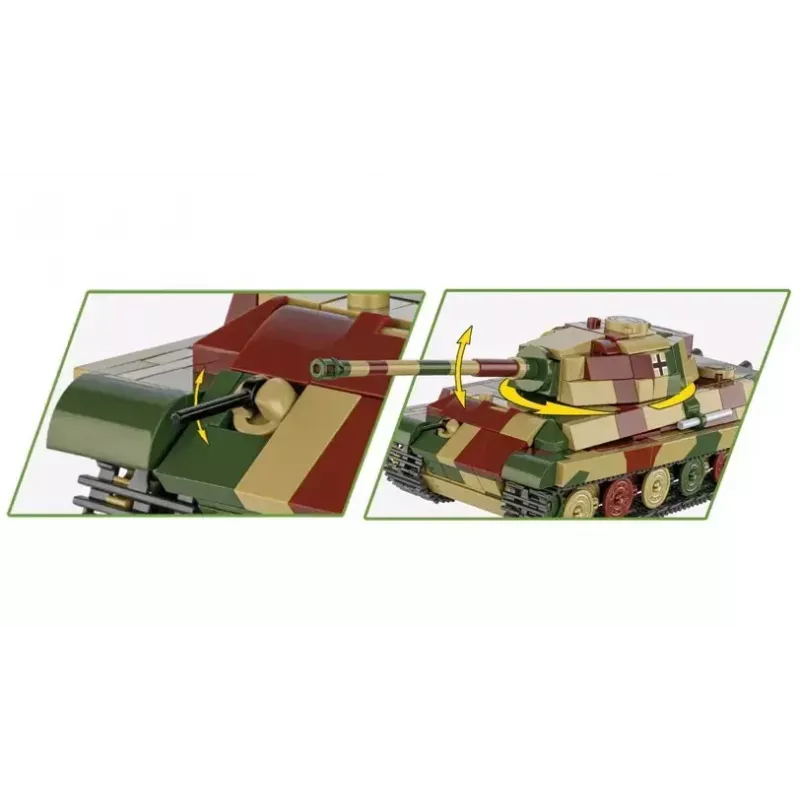 Plastikowy zestaw modelarski Cobi Pz.Kpfw. VI B Tiger II Königstiger w skali 1:35 (COBI-2732)