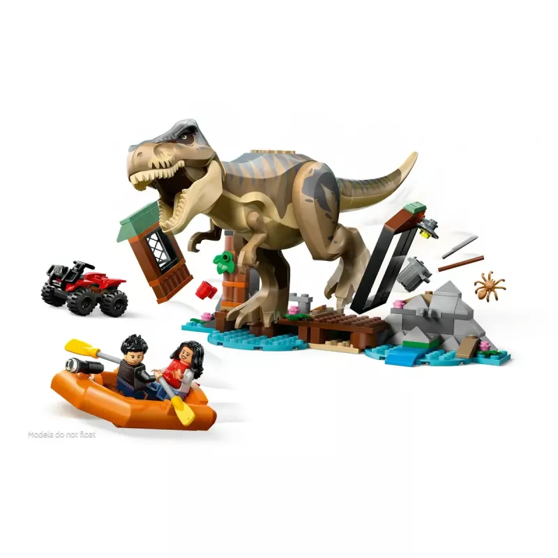 LEGO zestaw z dinozaurem T. rex River Escape 76975 — 199 elementów, 2 minifigurki, wiek 5+