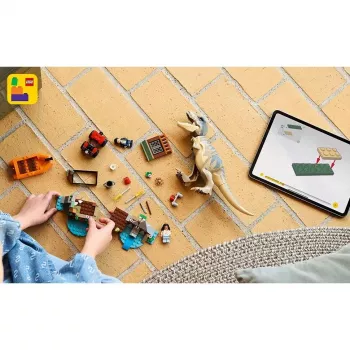 LEGO zestaw z dinozaurem T. rex River Escape 76975 — 199 elementów, 2 minifigurki, wiek 5+