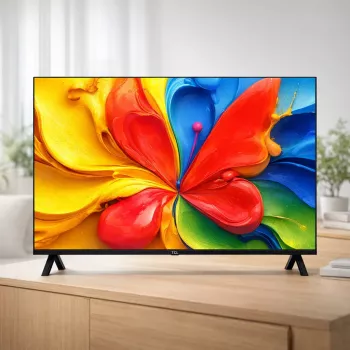 Telewizor TCL 32S4K 32 cale Smart TV Google TV HD QLED Czarny, Klasa energetyczna F