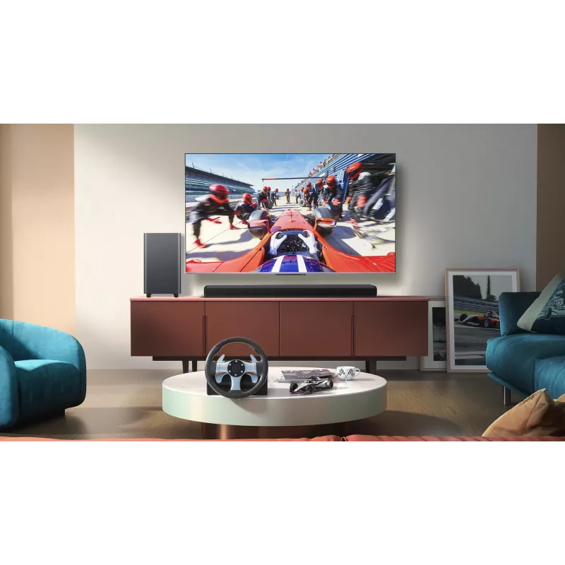 TCL S S55H 2.1-kanałowa soundbar z Dolby Atmos, bezprzewodowym subwooferem i strumieniowaniem muzyki przez Bluetooth
