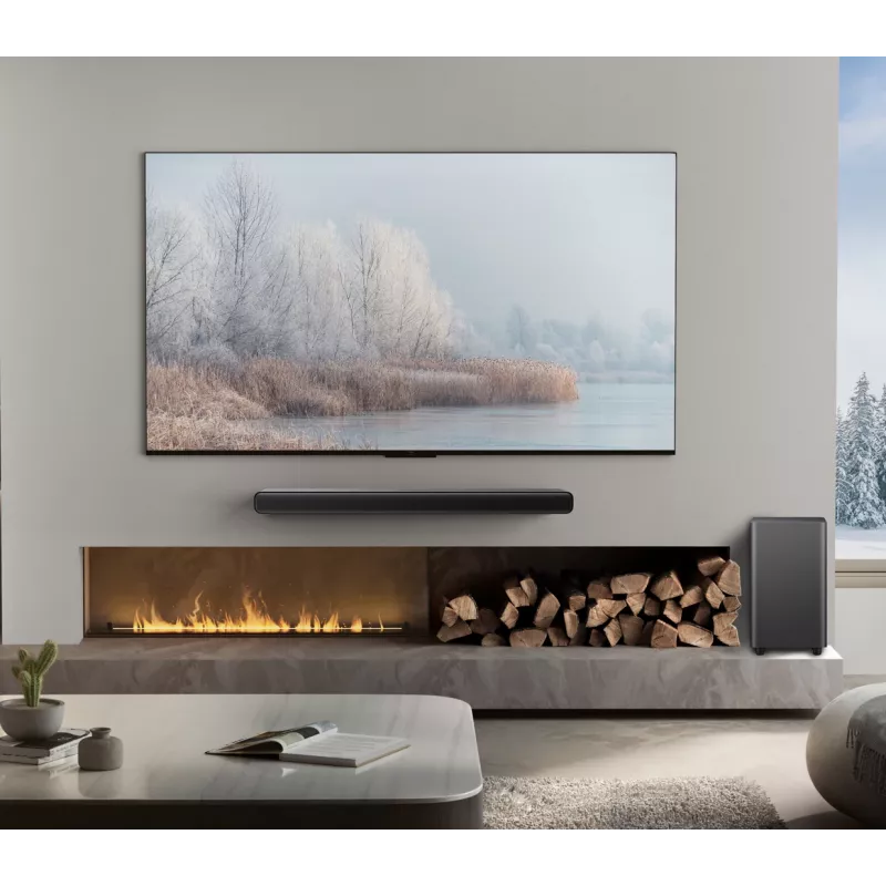 TCL S S55H 2.1-kanałowa soundbar z Dolby Atmos, bezprzewodowym subwooferem i strumieniowaniem muzyki przez Bluetooth