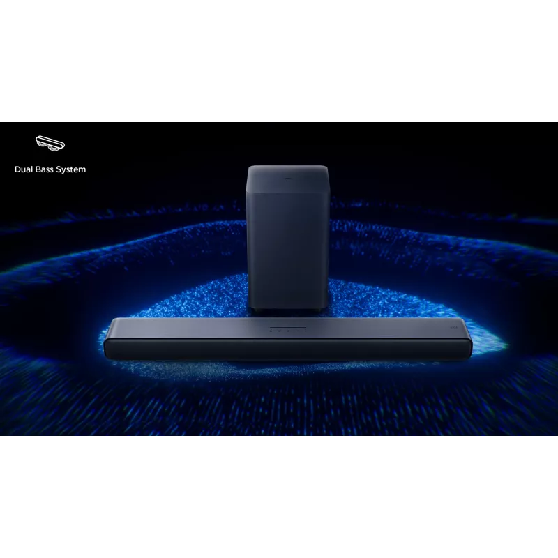 TCL S S55H 2.1-kanałowa soundbar z Dolby Atmos, bezprzewodowym subwooferem i strumieniowaniem muzyki przez Bluetooth