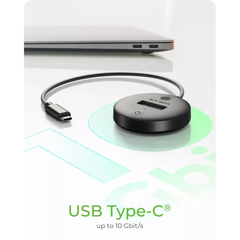 ICY BOX IB-1610MCD-C31 USB 3.2 Gen 2 (3.1 Gen 1) Type-C Czarny