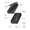 ICY BOX IB-DK4072M-CU31 USB 3.2 Gen 2 (3.1 Gen 1) Typ-C Czarny