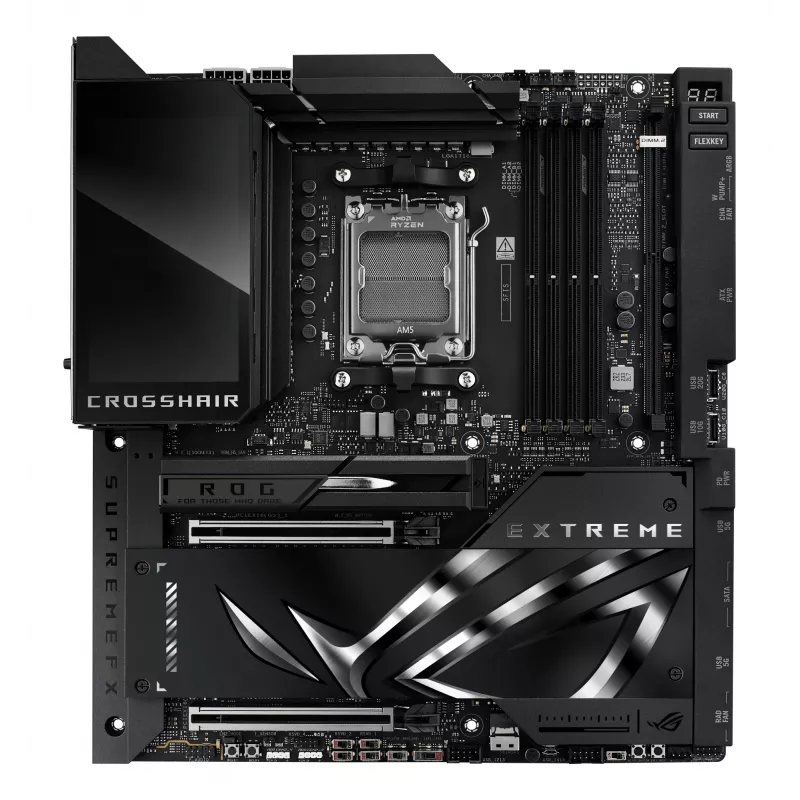 Płyta główna ASUS ROG CROSSHAIR X870E EXTREME — AMD X870E, Socket AM5, Extended ATX, DDR5, 4 DIMM, Wi‑Fi 7, 5 Gb LAN, 5x M.2