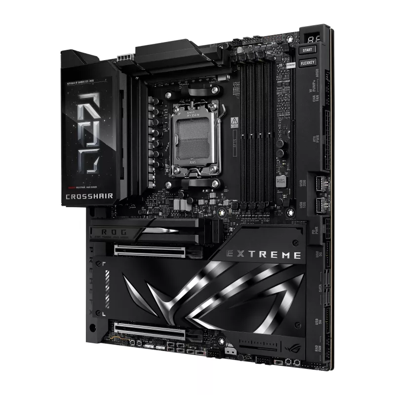 Płyta główna ASUS ROG CROSSHAIR X870E EXTREME — AMD X870E, Socket AM5, Extended ATX, DDR5, 4 DIMM, Wi‑Fi 7, 5 Gb LAN, 5x M.2