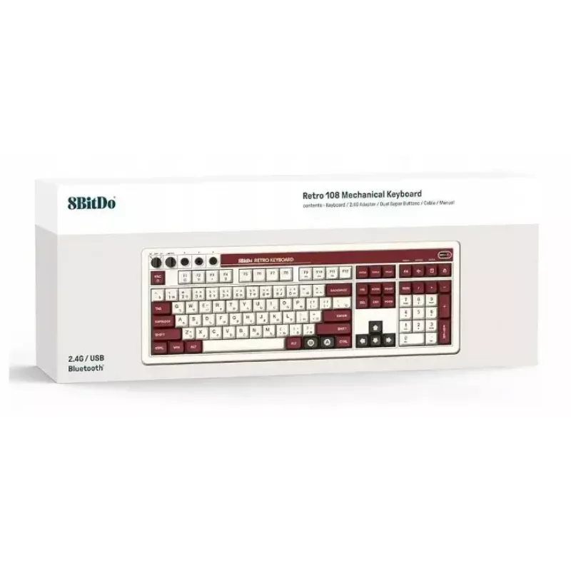 Mechaniczna klawiatura 8Bitdo RET00493 RGB podświetlana kompaktowa