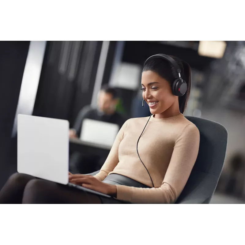 Jabra Evolve2 40 SE Zestaw słuchawkowy Przewodowe Opaska na głowę Połączenia/Muzyka USB typu C / USB typu A Czarny