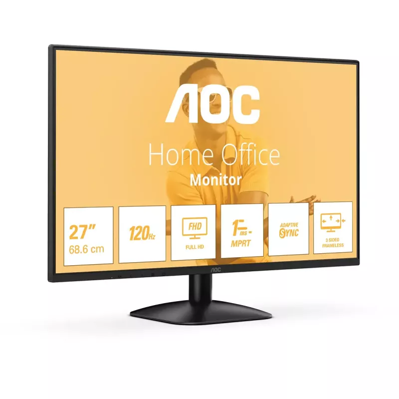 Monitor AOC B3 27B31H 68,6 cm (27 cali) 1920 x 1080 pikseli Full HD Czarny