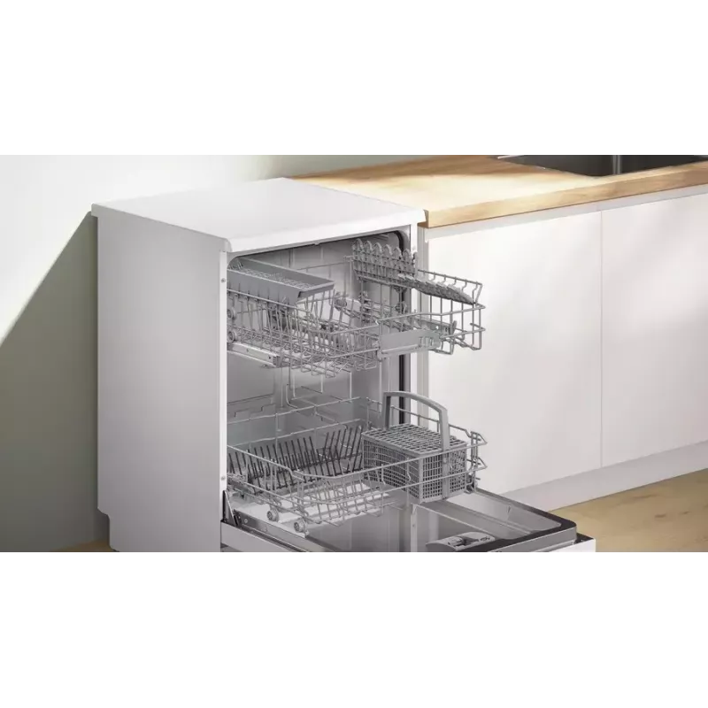 Wolnostojąca zmywarka Bosch Serie 2 SMS2ITW09E — 13 kompletów, 46 dB, 60 cm, suszenie wymiennikiem ciepła