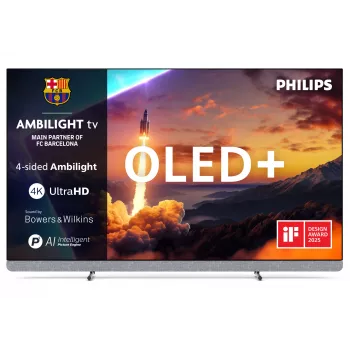 Philips 55OLED910/12 TV 139,7 cm (55 cali) 4K Ultra HD Smart TV Wi-Fi Metallic