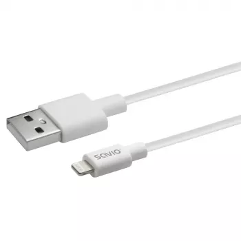 Kabel USB Savio CL-192 1m USB A USB 2.0 Biały
