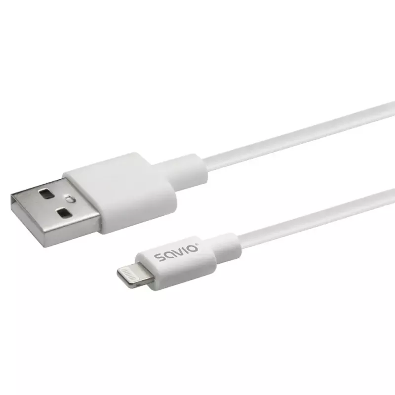Kabel USB Savio CL-192 1m USB A USB 2.0 Biały
