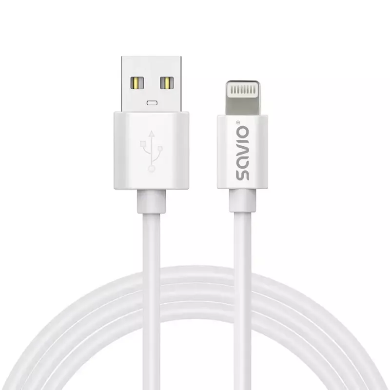 Kabel USB Savio CL-192 1m USB A USB 2.0 Biały