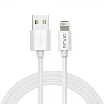 Kabel USB Savio CL-192 1m USB A USB 2.0 Biały