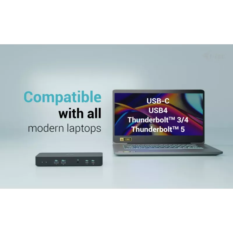 i-tec USB-C Intelligent Triple Display Docking Station + Power Delivery 100 W