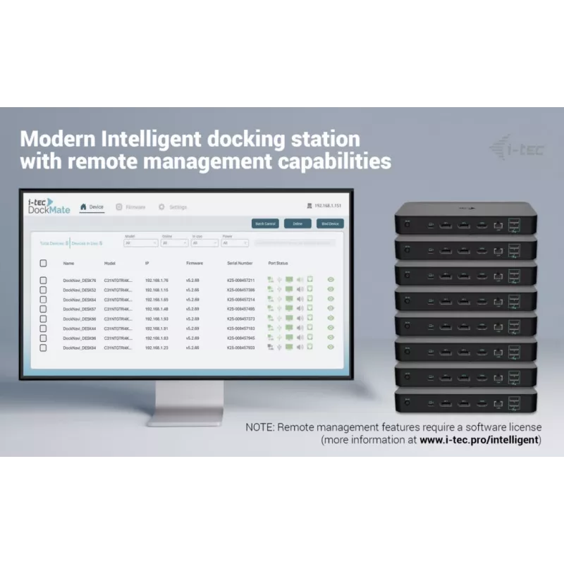 i-tec USB-C Intelligent Triple Display Docking Station + Power Delivery 100 W