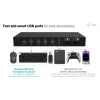 ITEC i-tec USB-C KVM Dock PRO dla trzech hostów, podwójne wideo, 2x Power Delivery (maks. 92 W), USB 3.2, 10 Gb/s, Gigabit Ethernet