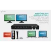 ITEC i-tec USB-C KVM Dock PRO dla trzech hostów, podwójne wideo, 2x Power Delivery (maks. 92 W), USB 3.2, 10 Gb/s, Gigabit Ethernet