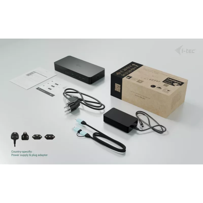 Stacja dokująca i-tec CAINTGDUAL4KDOCPD Dual Display Power Delivery 100W