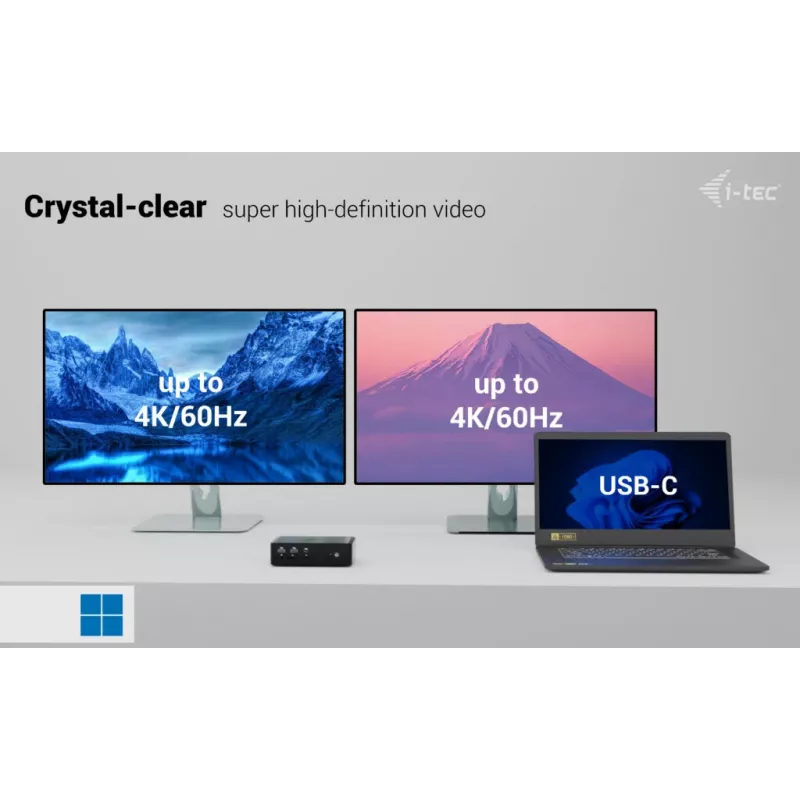 i-tec Thunderbolt5 Quattro Display Stacja dokująca, 5x USB, 2.5 GLAN + Power Delivery 140W