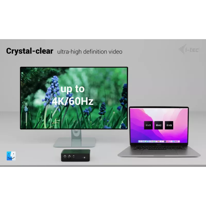 i-tec Thunderbolt5 Quattro Display Stacja dokująca, 5x USB, 2.5 GLAN + Power Delivery 140W