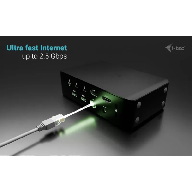 i-tec Thunderbolt5 Quattro Display Stacja dokująca, 5x USB, 2.5 GLAN + Power Delivery 140W
