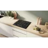 Wbudowana płyta gazowa Bosch PRP6A6H40 — 60 cm, czarna, 4 palniki, przednie pokrętła