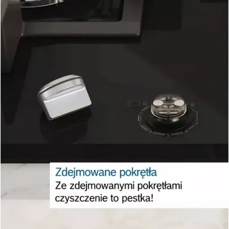 Bosch Serie 6 PCQ7A5I90 płyta grzewcza Stal nierdzewna Do zabudowy 75 cm Gaz 5 strefa(y)