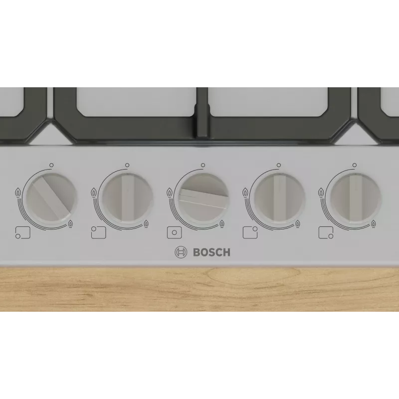 Bosch Serie 4 PGQ7B5K90 płyta gazowa Stal nierdzewna Do zabudowy 75 cm Gaz 5 stref(y)