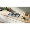 Bosch Serie 4 PGQ7B5K90 płyta gazowa Stal nierdzewna Do zabudowy 75 cm Gaz 5 stref(y)