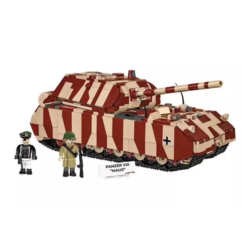 Cobi Klocki konstrukcyjne Panzer VIII Maus zestaw modelarski skala 1:35 COBI-3138, szczegółowa replika pojazdu wojskowego
