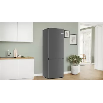 Fridge-freezer Bosch Serie 4 KGN49OCAF, Freestanding, 440 L total, Anthracite, No Frost