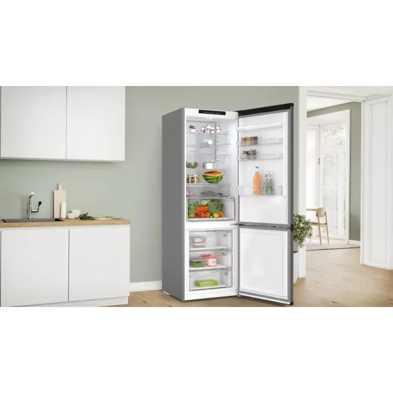 Fridge-freezer Bosch Serie 4 KGN49OCAF, Freestanding, 440 L total, Anthracite, No Frost