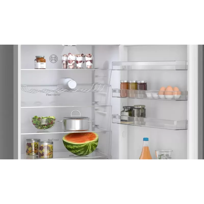 Fridge-freezer Bosch Serie 4 KGN49OCAF, Freestanding, 440 L total, Anthracite, No Frost