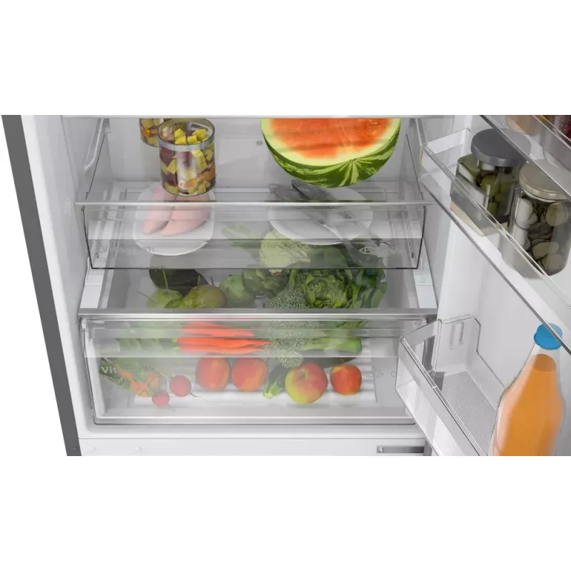 Fridge-freezer Bosch Serie 4 KGN49OCAF, Freestanding, 440 L total, Anthracite, No Frost