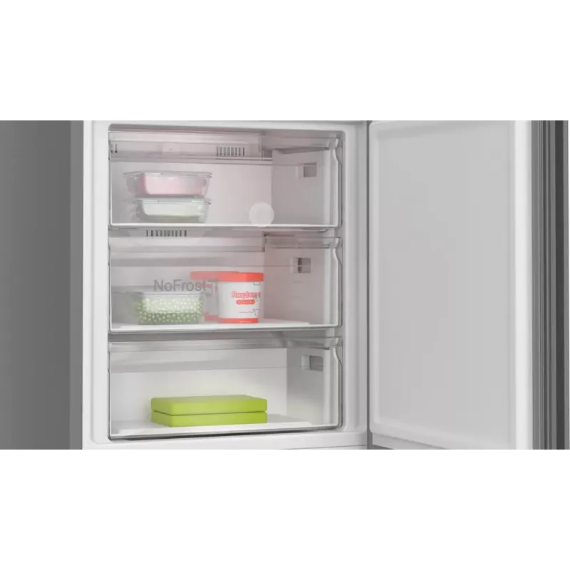 Fridge-freezer Bosch Serie 4 KGN49OCAF, Freestanding, 440 L total, Anthracite, No Frost