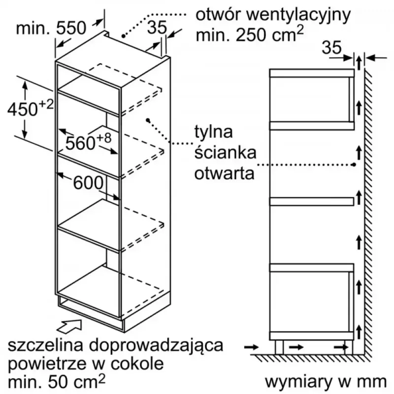 Bosch Serie 6 CMA585GB1 kuchenka mikrofalowa Czarny Kuchenka mikrofalowa kombinowana Do zabudowy 44 L 900 W