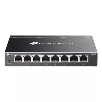 Przełącznik sieciowy TP-Link Omada ES208G zarządzalny L2 Gigabit Ethernet (10/100/1000) czarny