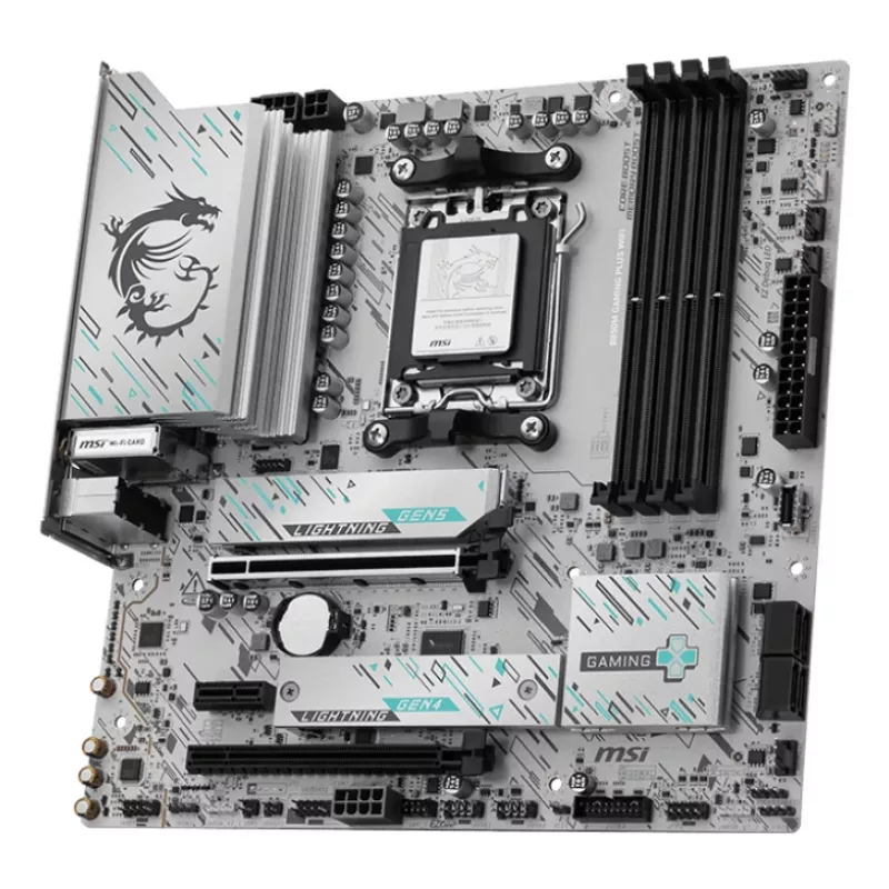 Płyta główna MSI B850M GAMING PLUS WIFI — AMD B850, Socket AM5, micro ATX, DDR5, 4x DIMM, 3x M.2, Wi‑Fi 7, 5Gb LAN