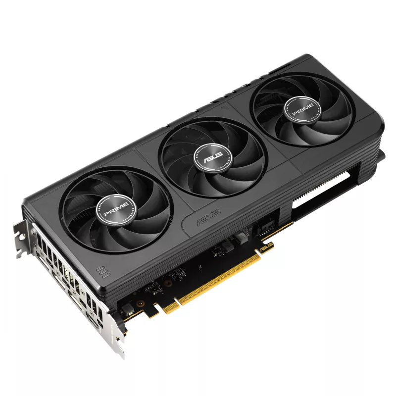 Karta graficzna ASUS GeForce RTX 5060 — 8 GB GDDR7, 128-bit, PCIe 5.0, 3x DisplayPort 2.1b + 1x HDMI 2.1b, 2595 MHz OC, 3 wentylatory, 268,3 mm